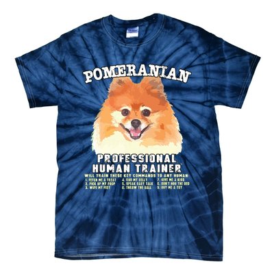 Pomeranian Professional Human Trainer Tie-Dye T-Shirt