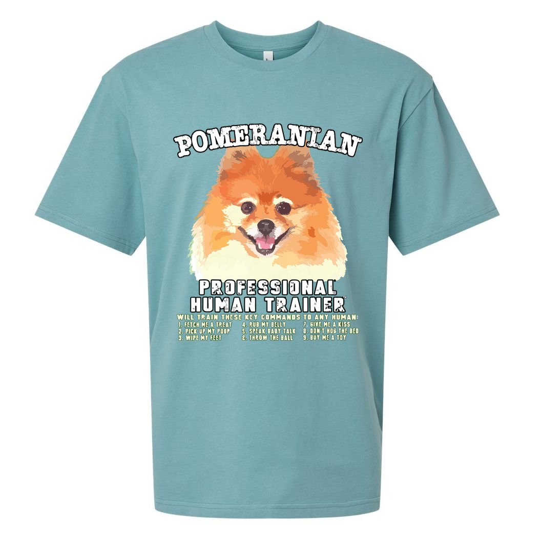 Pomeranian Professional Human Trainer Sueded Cloud Jersey T-Shirt