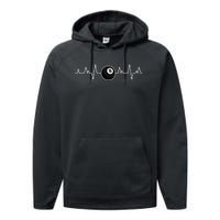 Pool Players Heartbeat Billiards 8 Ball Performance Fleece Hoodie