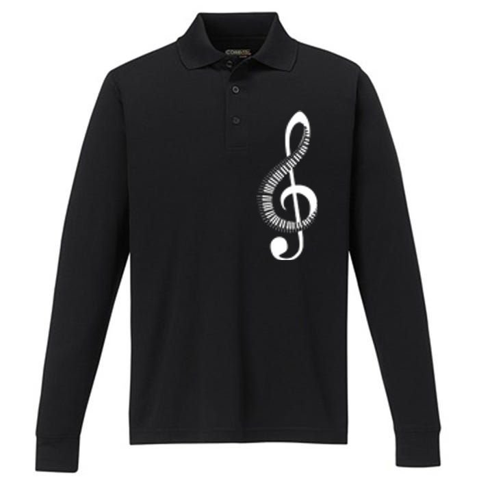 Piano Performance Long Sleeve Polo