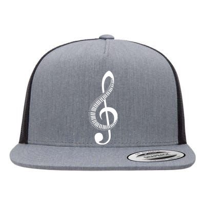 Piano Flat Bill Trucker Hat