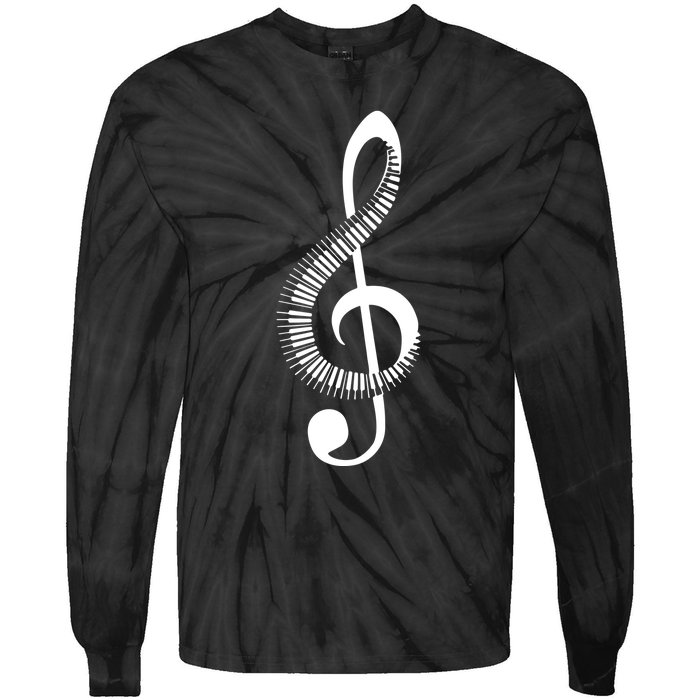 Piano Tie-Dye Long Sleeve Shirt