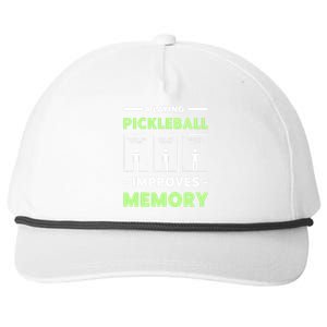 Playing Pickleball Improves Memory Dink Player  Snapback Five-Panel Rope Hat