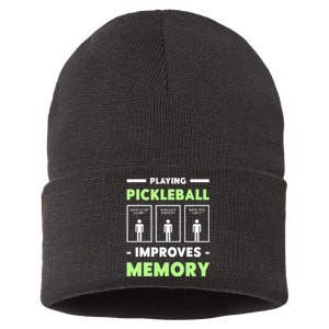 Playing Pickleball Improves Memory Dink Player  Sustainable Knit Beanie