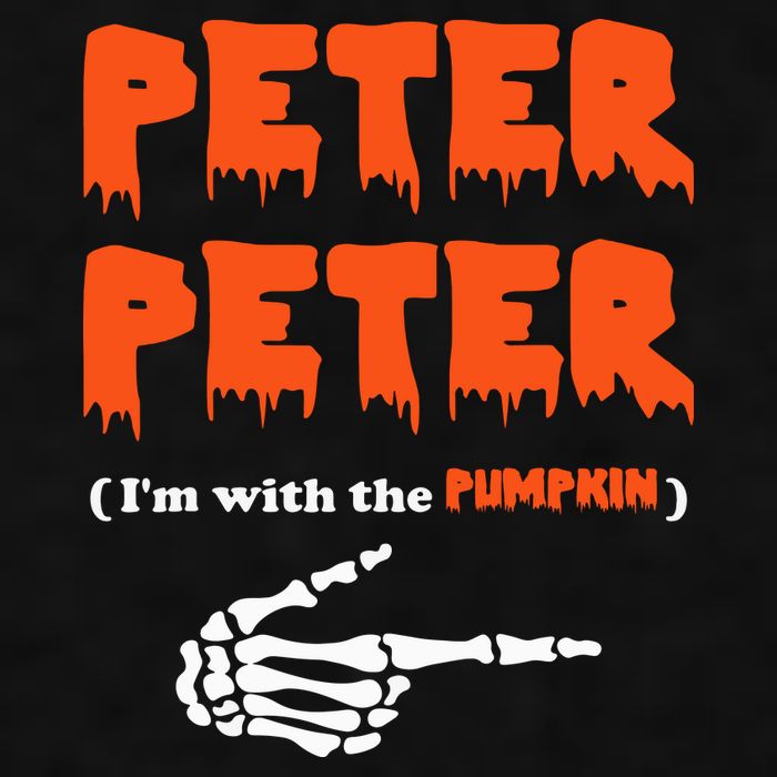 Peter Peter I'm With The Pumpkin Skeleton Halloween Ladies PosiCharge Tri-Blend Wicking Tank