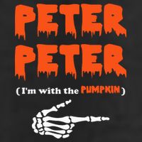 Peter Peter I'm With The Pumpkin Skeleton Halloween 15oz Campfire Ceramic Mug