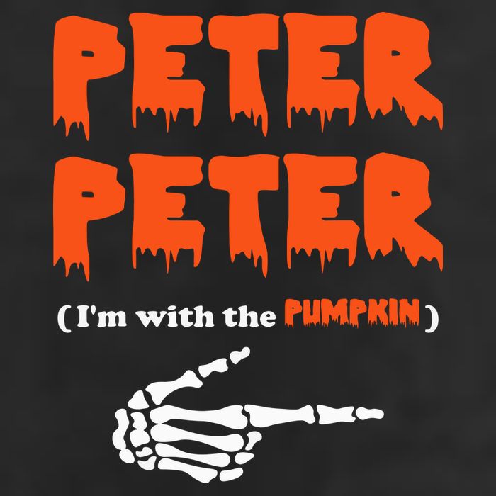 Peter Peter I'm With The Pumpkin Skeleton Halloween 15oz Campfire Ceramic Mug