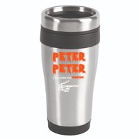 Peter Peter I'm With The Pumpkin Skeleton Halloween 16oz Travel Tumbler