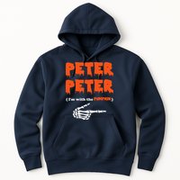 Peter Peter I'm With The Pumpkin Skeleton Halloween Hoodie
