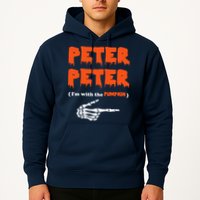 Peter Peter I'm With The Pumpkin Skeleton Halloween Hoodie