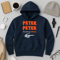 Peter Peter I'm With The Pumpkin Skeleton Halloween Hoodie