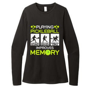 Playing Pickleball Improves Memory Dink Player Womens CVC Long Sleeve Shirt