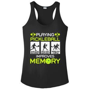 Playing Pickleball Improves Memory Dink Player Ladies PosiCharge Competitor Racerback Tank