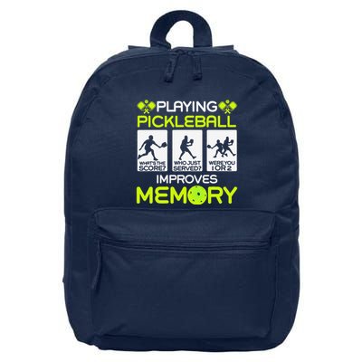 Playing Pickleball Improves Memory Dink Player 16 in Basic Backpack