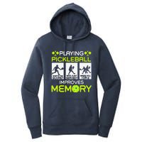 Playing Pickleball Improves Memory Dink Player Women's Pullover Hoodie