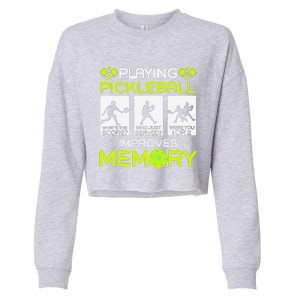 Playing Pickleball Improves Memory Dink Player Cropped Pullover Crew