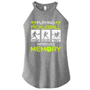 Playing Pickleball Improves Memory Dink Player Women's Perfect Tri Rocker Tank