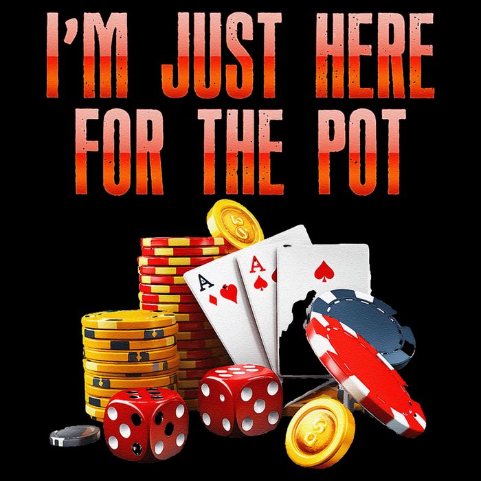 Poker Player IM Just Here For The Pot Funny Texas Holdem Impact Tech Backpack