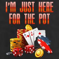 Poker Player IM Just Here For The Pot Funny Texas Holdem 15oz Campfire Ceramic Mug