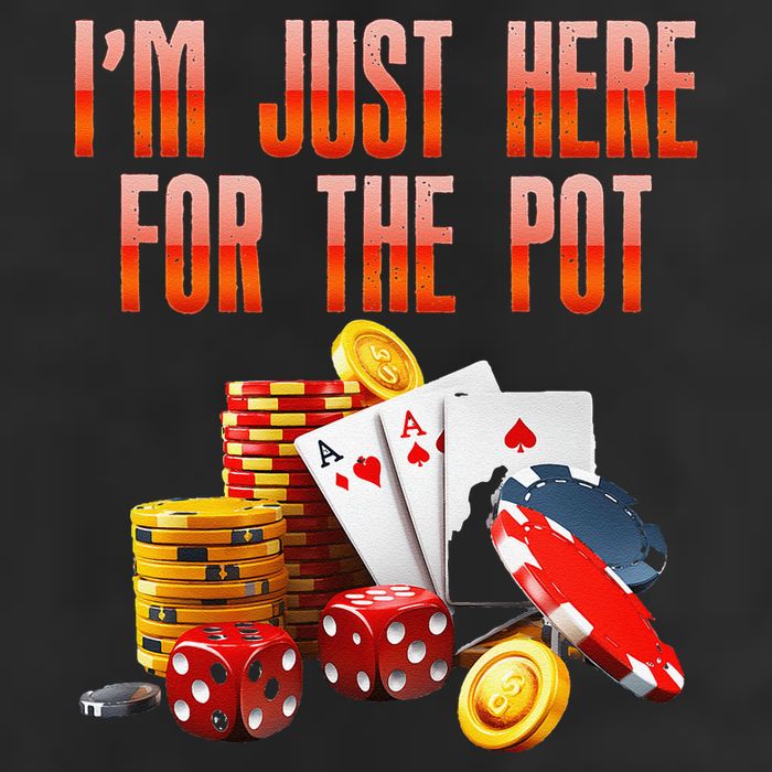 Poker Player IM Just Here For The Pot Funny Texas Holdem 15oz Campfire Ceramic Mug