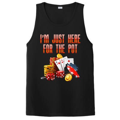 Poker Player IM Just Here For The Pot Funny Texas Holdem PosiCharge Competitor Tank