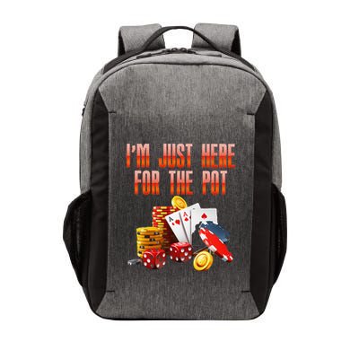 Poker Player IM Just Here For The Pot Funny Texas Holdem Vector Backpack