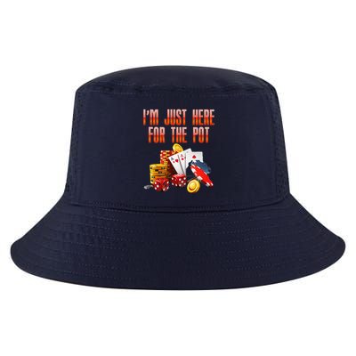 Poker Player IM Just Here For The Pot Funny Texas Holdem Cool Comfort Performance Bucket Hat