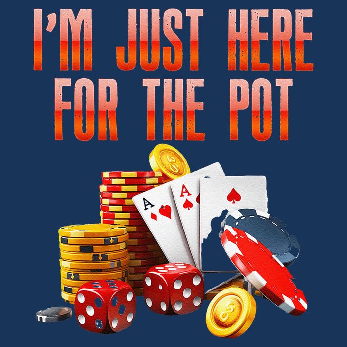 Poker Player IM Just Here For The Pot Funny Texas Holdem Cool Comfort Performance Bucket Hat