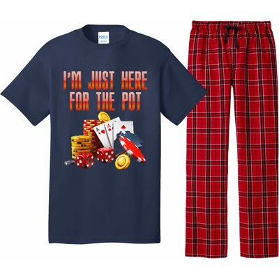 Poker Player IM Just Here For The Pot Funny Texas Holdem Pajama Set