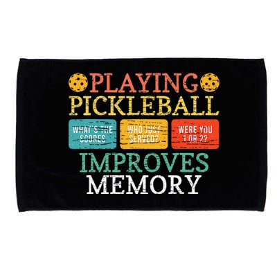 Playing Pickleball Improves Memory Pickleball Retirement Microfiber Hand Towel