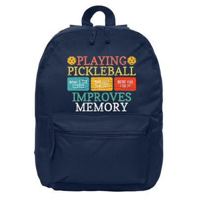 Playing Pickleball Improves Memory Pickleball Retirement 16 in Basic Backpack