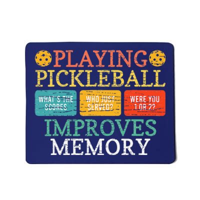 Playing Pickleball Improves Memory Pickleball Retirement Mousepad