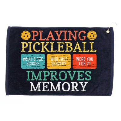 Playing Pickleball Improves Memory Pickleball Retirement Grommeted Golf Towel