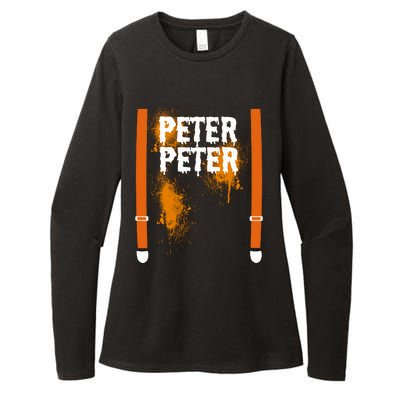 Peter Peter I'm With The Pumpkin Halloween Womens CVC Long Sleeve Shirt