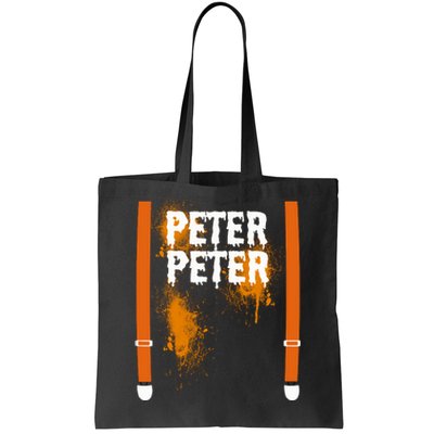 Peter Peter I'm With The Pumpkin Halloween Tote Bag