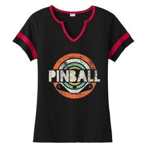 Pinball Ladies Halftime Notch Neck Tee