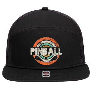 Pinball 7 Panel Mesh Trucker Snapback Hat