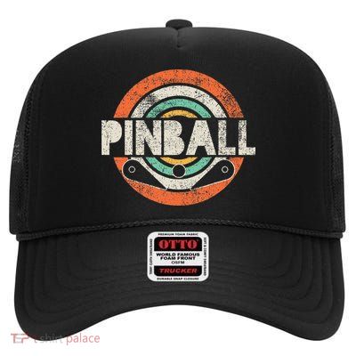 Pinball High Crown Mesh Back Trucker Hat