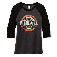 Pinball Women's Tri-Blend 3/4-Sleeve Raglan Shirt