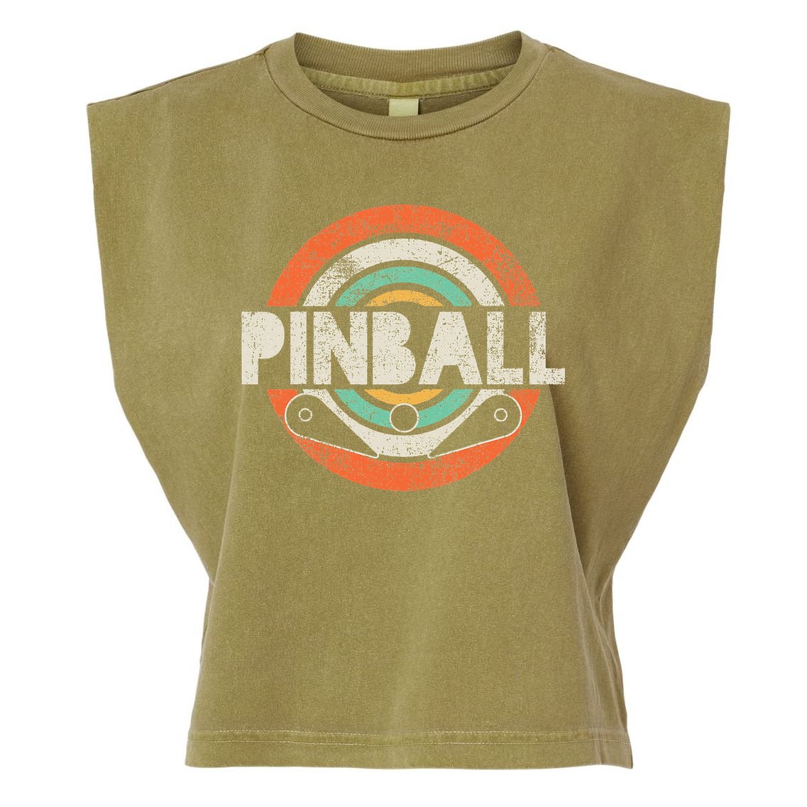 Pinball Garment-Dyed Women's Muscle Tee