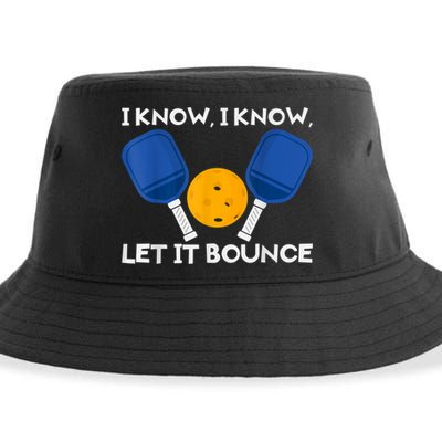 PicklBall Paddle I Know Let It Bounce Sustainable Bucket Hat