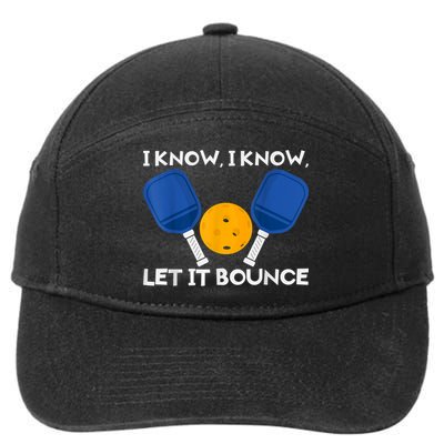 PicklBall Paddle I Know Let It Bounce 7-Panel Snapback Hat