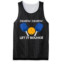 PicklBall Paddle I Know Let It Bounce Mesh Reversible Basketball Jersey Tank