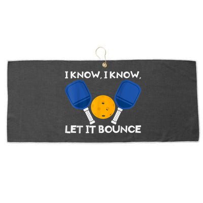 PicklBall Paddle I Know Let It Bounce Large Microfiber Waffle Golf Towel