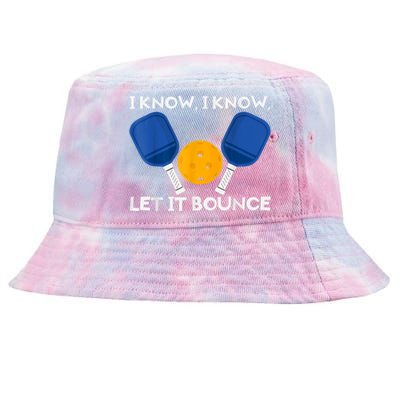 PicklBall Paddle I Know Let It Bounce Tie-Dyed Bucket Hat