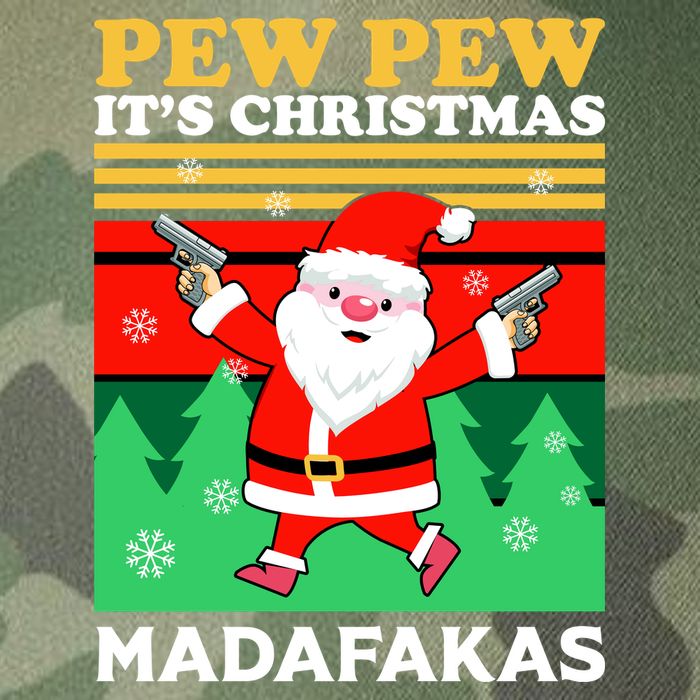 Pew Pew Its Christmas Mudafakas Funny Santa Claus Game Legacy Tie Dye Trucker Hat