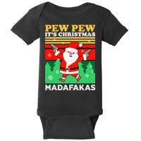 Pew Pew Its Christmas Mudafakas Funny Santa Claus Game Baby Bodysuit