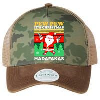 Pew Pew Its Christmas Mudafakas Funny Santa With Guns Game Legacy Tie Dye Trucker Hat