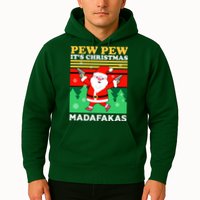 Pew Pew Its Christmas Mudafakas Funny Santa With Guns Game Hoodie