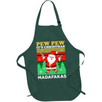 Pew Pew Its Christmas Mudafakas Funny Santa With Guns Game Apron